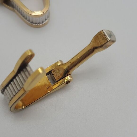 D.P.B Gold Filled French Cuff Links - Picture 3 of 5
